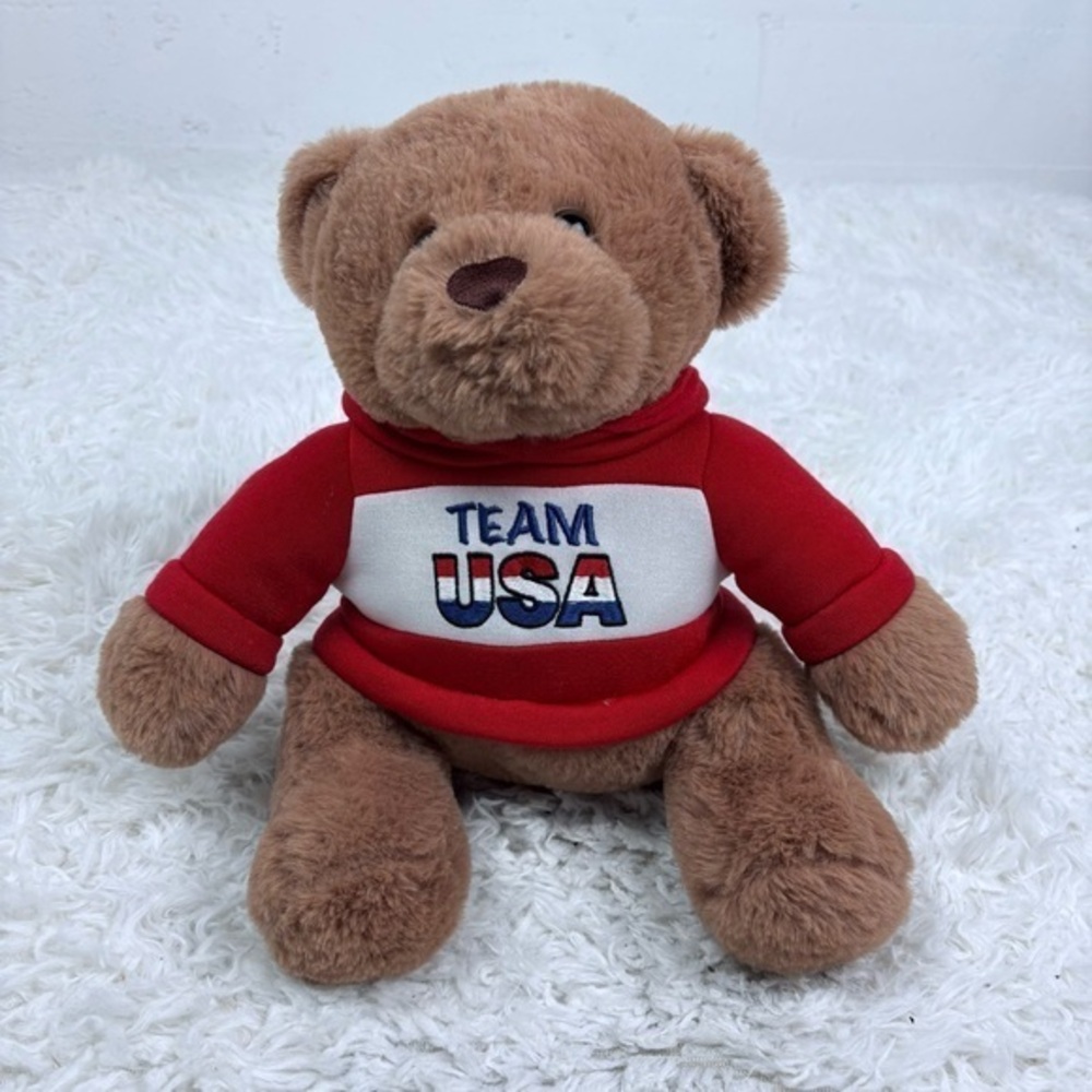 NWOT DAN DEE COLLECTORS CHOICE Team USA Red Sweater Teddy Bear